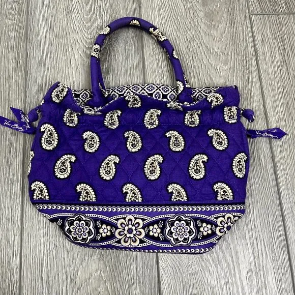 Vera Bradley Angle Tote Bag in "Simply Violet" Pattern - Picture 1 of 5